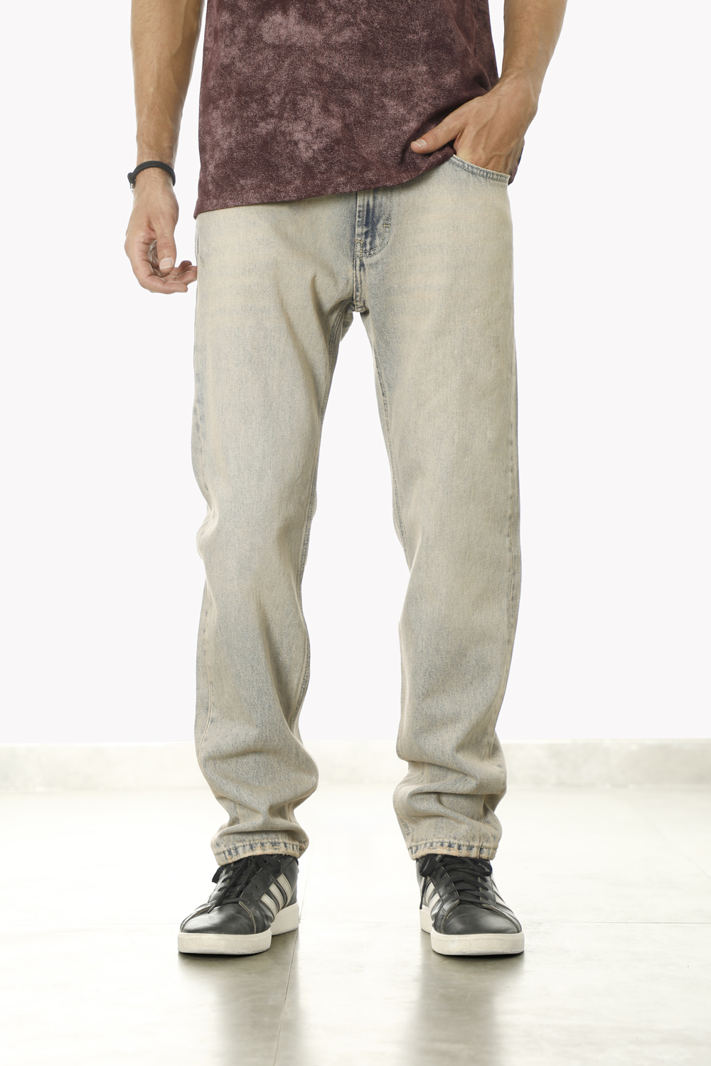 PMD00104R-Model-12W-474M-7050-09 (1) شلوار جین Straight مردانه M104 - Image 1