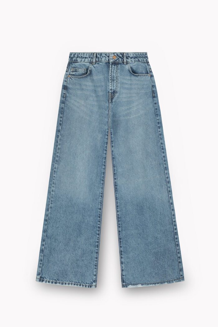 شلوار جین Wide Leg زنانه W465 - Image 3