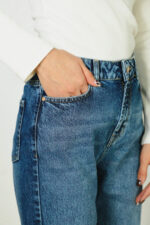 شلوار جین Straight زنانهW327 - Image 7