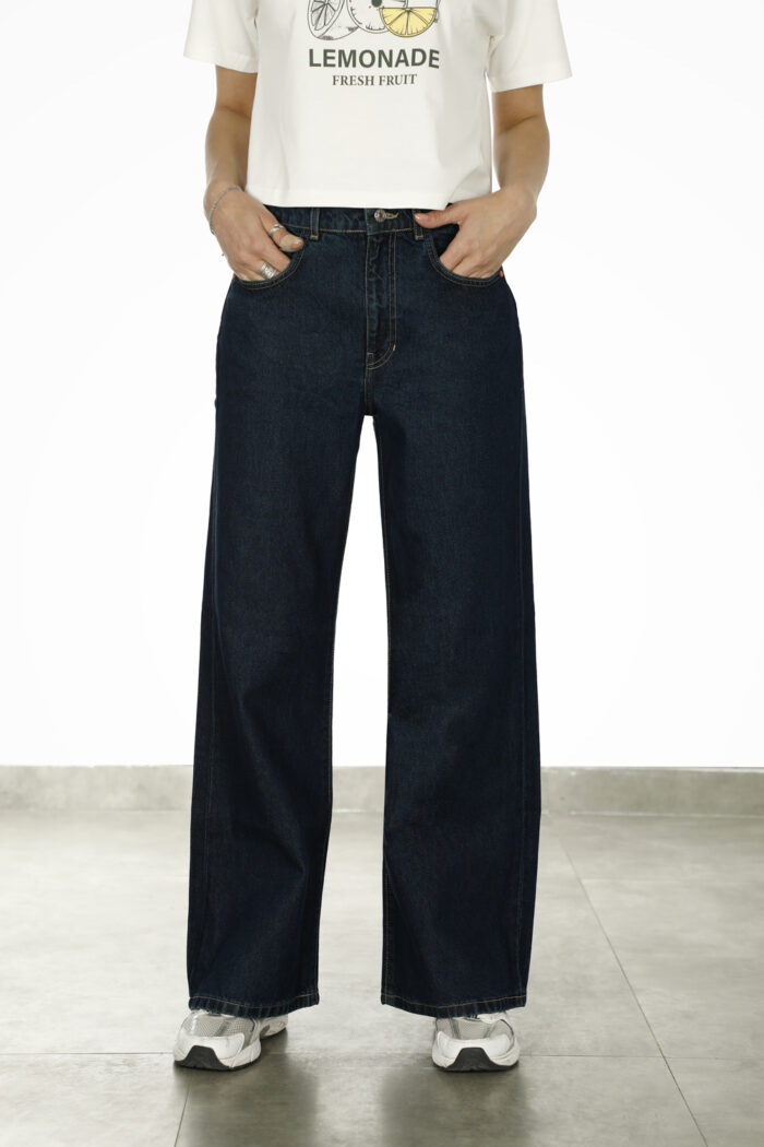 شلوار جین Wide Leg زنانهW1678 - Image 2