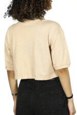 تیشرت کراپ یقه‌دار W2375 - Image 8