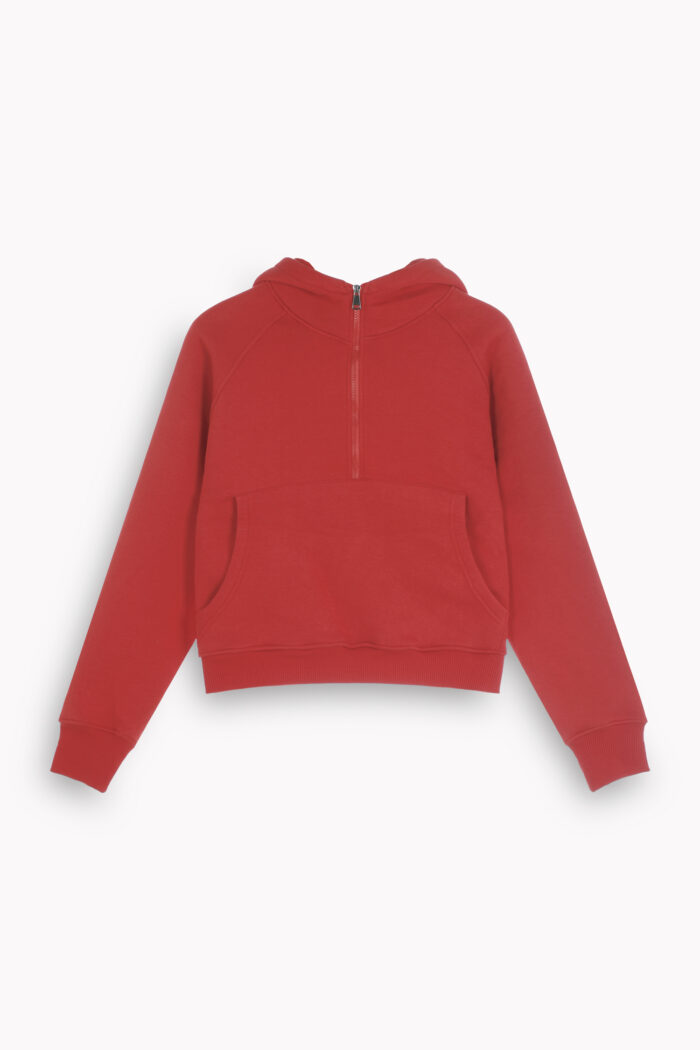 هودی زنانه نیم‌زیپ W2045 - Image 13