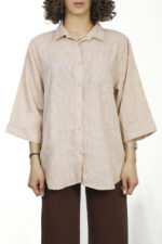 شومیز لینن زنانه W2321 - Image 7