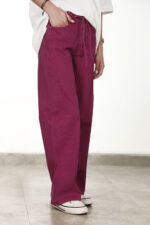شلوار کتانBaggy زنانه W2277 - Image 11
