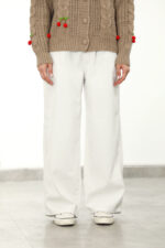 شلوار کتان Baggy زنانهW2279 - Image 2