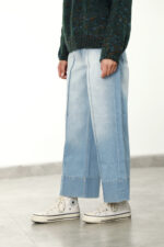 شلوار جینWide Leg زنانهW2274 - Image 8