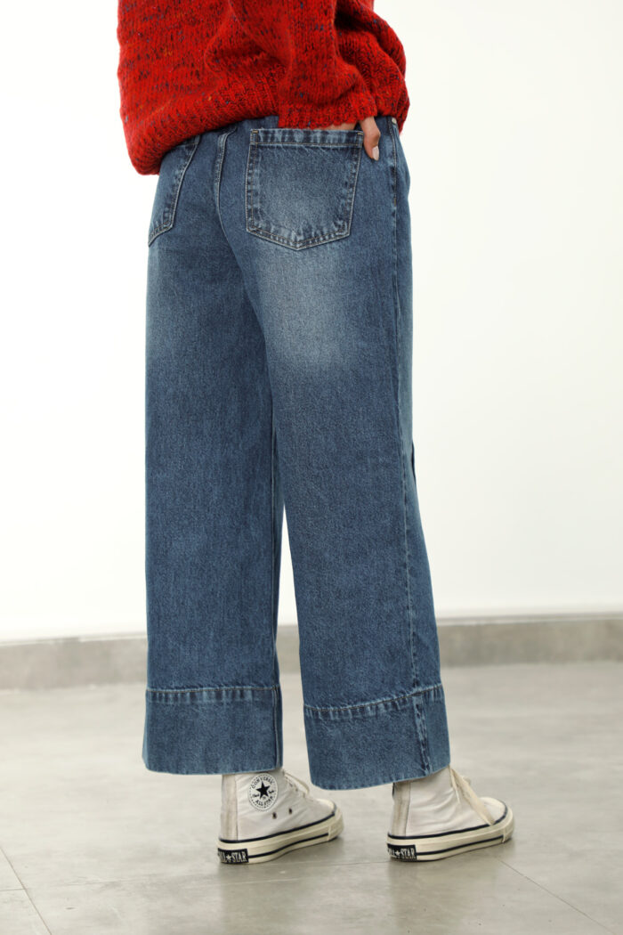 شلوار جینWide Leg زنانهW2274 - Image 11