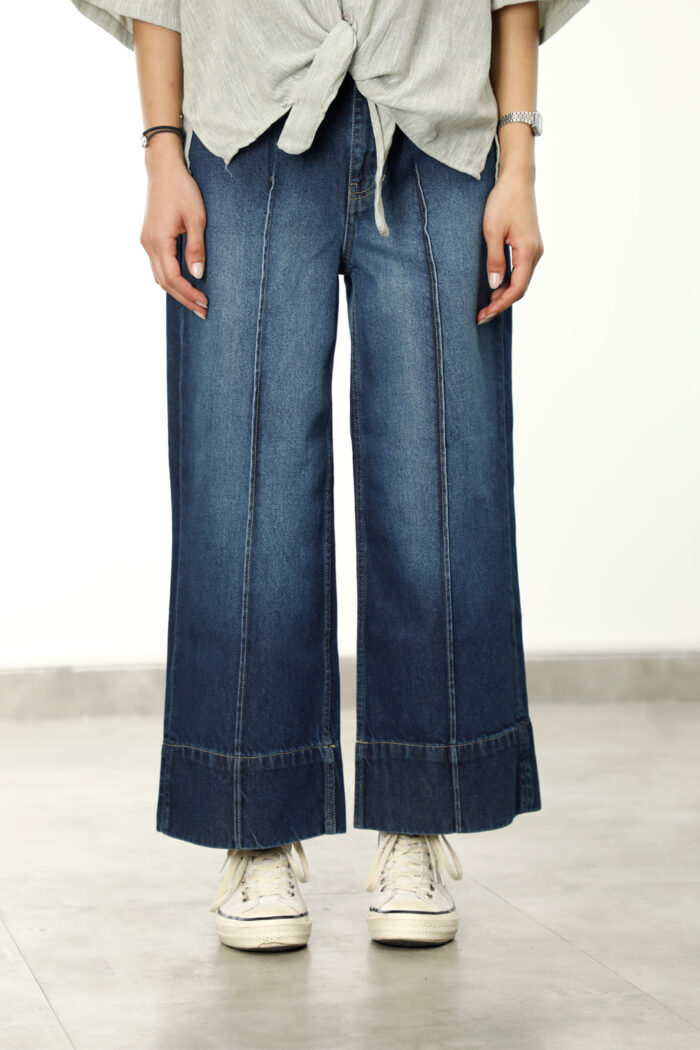 شلوار جینWide Leg زنانهW2274 - Image 2