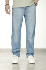 شلوار جین نازک Straight مردانه M104 - Image 6