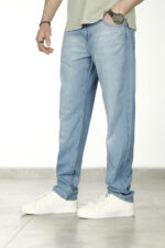 شلوار جین نازک Straight مردانه M104 - Image 7