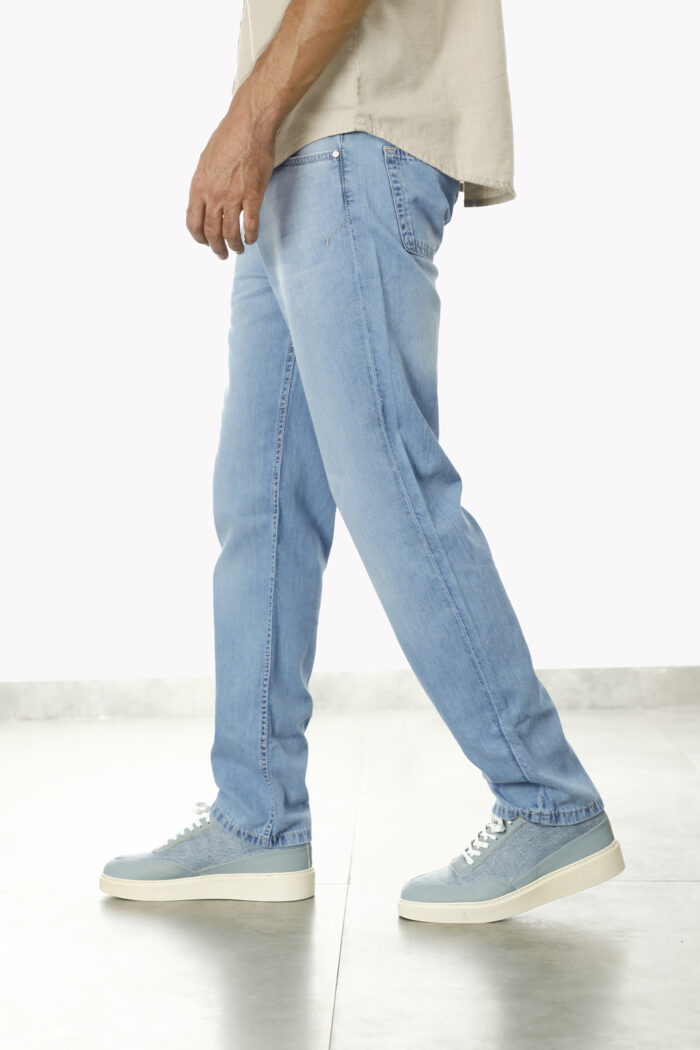 شلوار جین نازک Straight مردانه M104 - Image 3