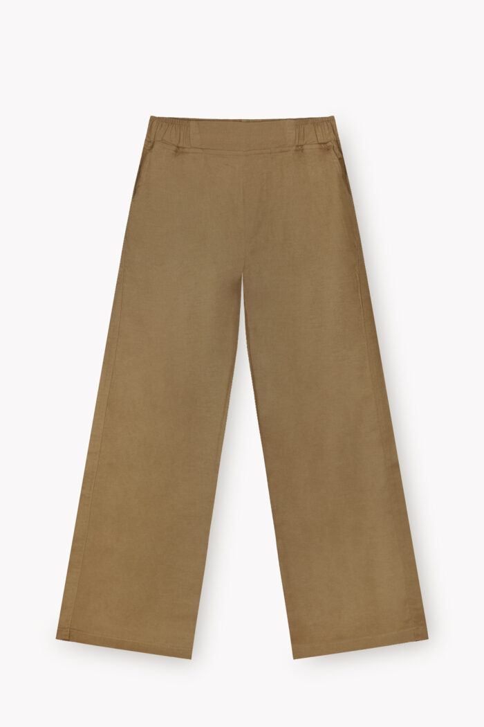 شلوار لینن Wide leg زنانه W2177 - Image 6
