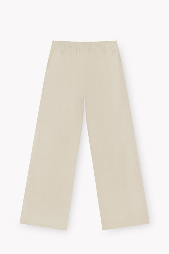 شلوار لینن Wide leg زنانه W2177 - Image 7
