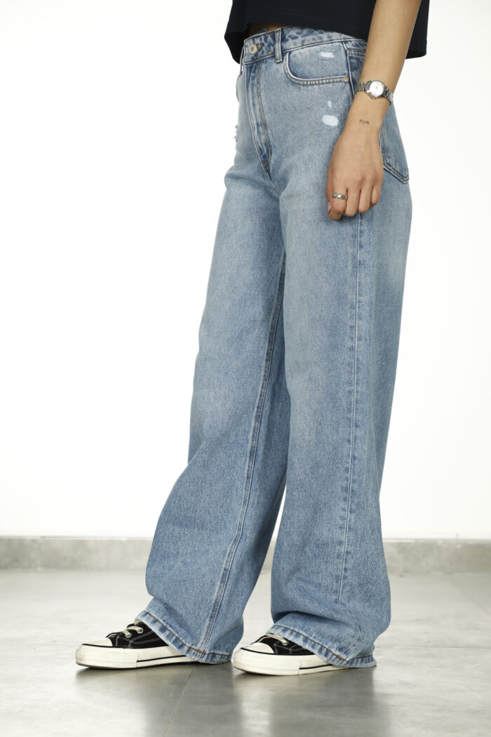 شلوار جین Wide leg زنانه W2268 - Image 7