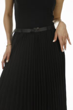 دامن پلیسه نیم کلوش FSWK000906 - Image 2