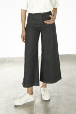شلوار جین زنانهW2426 Cropped Wide Leg - Image 3