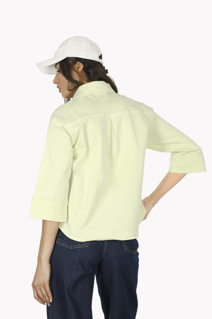 شومیز کتان زنانه W2304 - Image 4