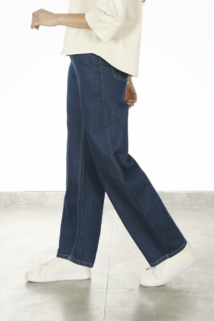 شلوار جین Baggy زنانهW2265 - Image 3