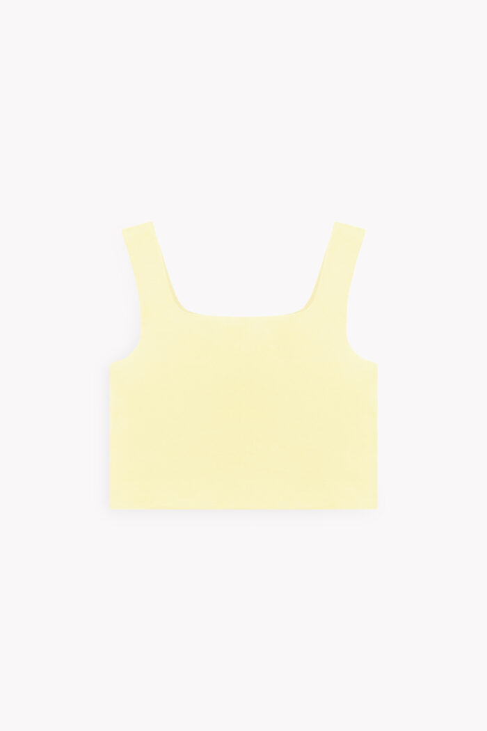 کراپ تاپ يقه مربعي زنانه F9100180 - Image 3