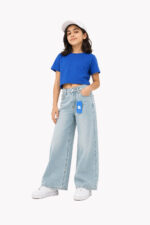 شلوار جین Wide leg بچگانه K2338