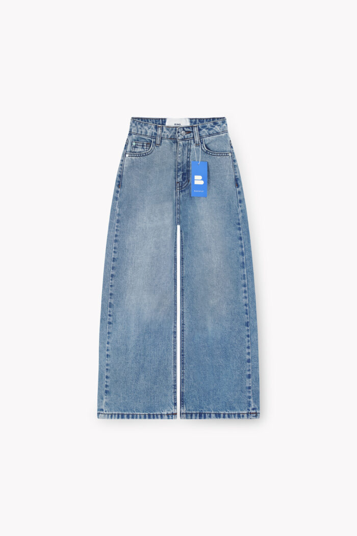 شلوار جین Wide leg بچگانه K2338 - Image 4
