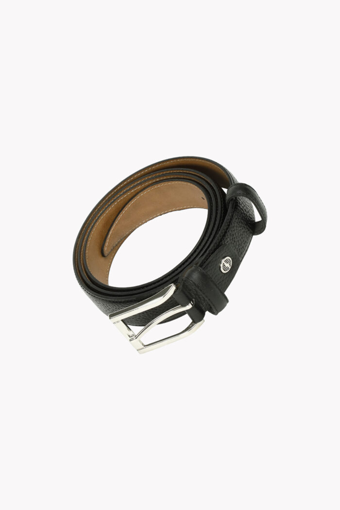 کمربند چرم مردانه مشکی دولا 3/5 F9000220 - Image 2