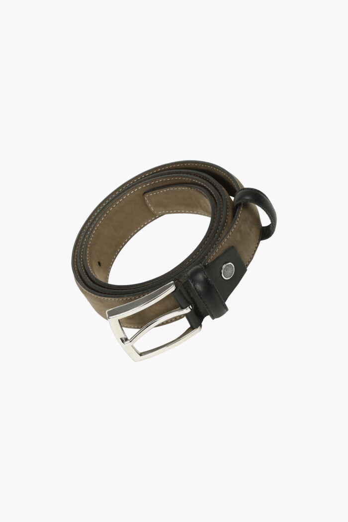 کمربند چرم مردانه قهوه ای دولا 3/5 F9000220 - Image 2