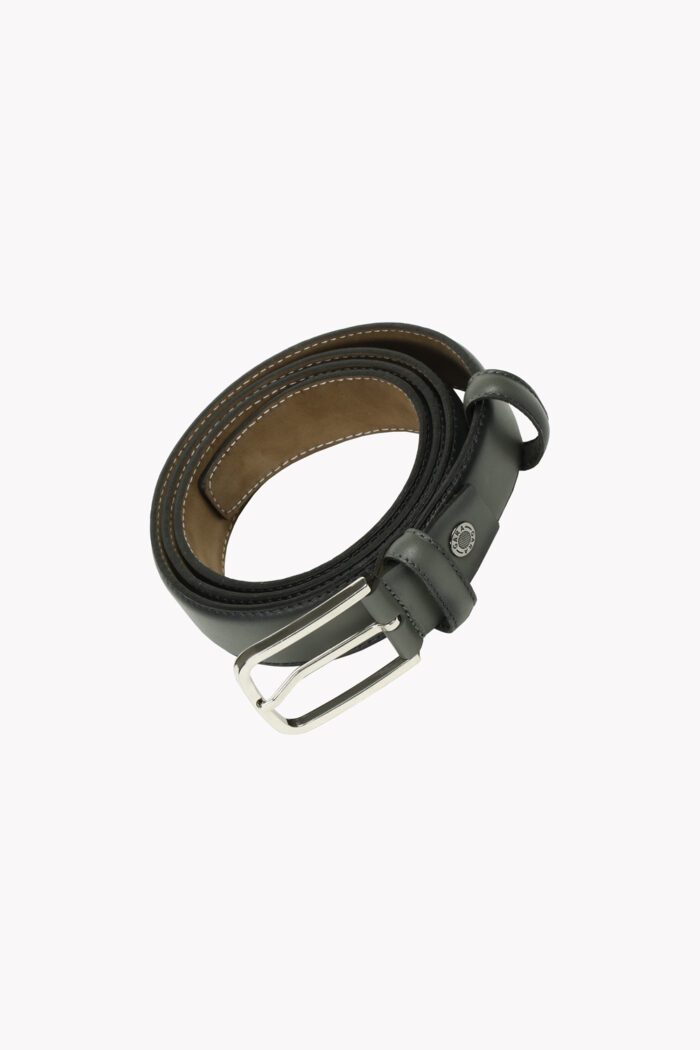 کمربند چرم مردانه طوسی دولا 3/5  F9000220 - Image 2