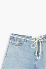 شلوارک جین زنانهW2500 Cropped Baggy - Image 4