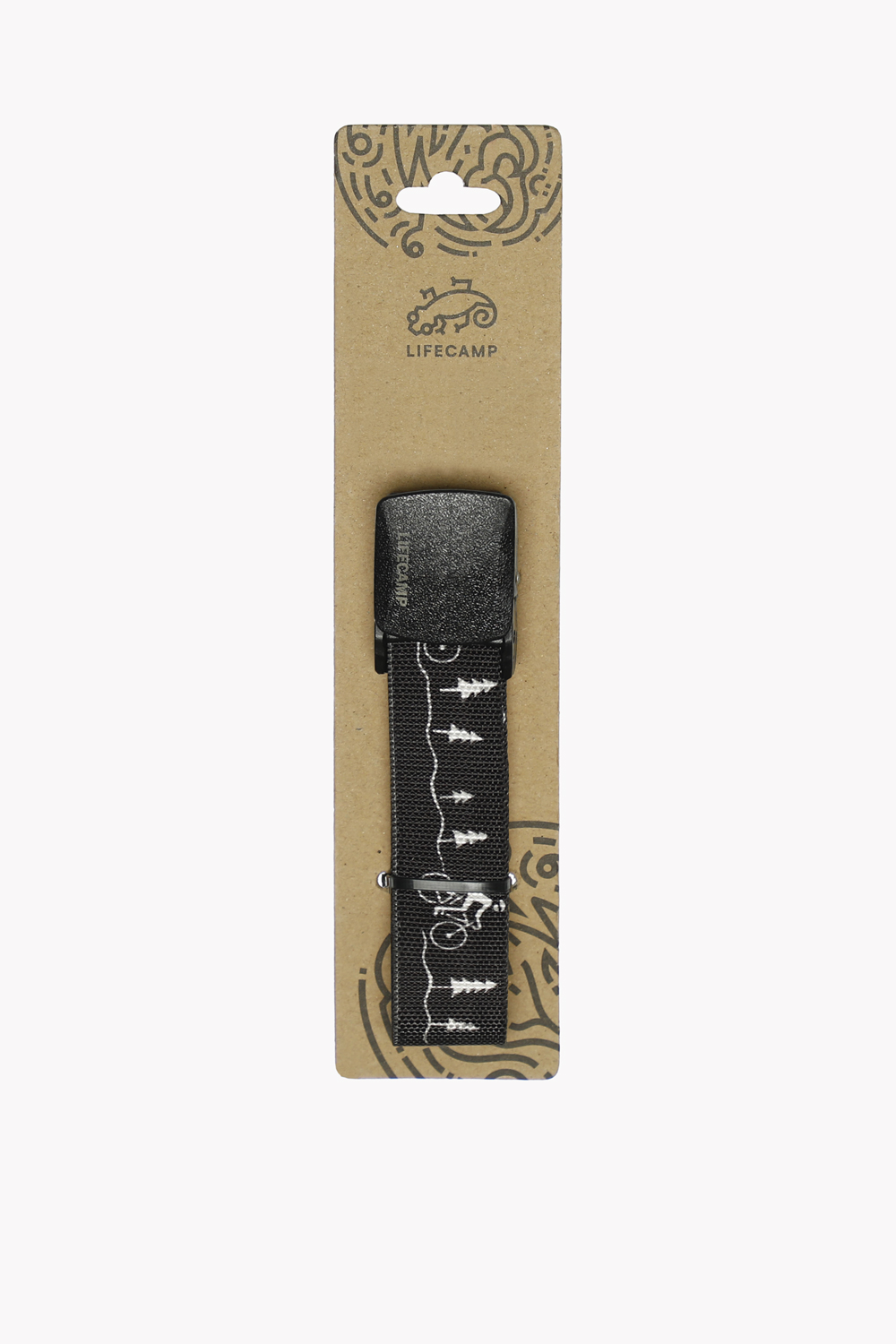 FAUC91002372-Do charkhe (1) کمربند کتان برزنتی کلیپسی(طرح دوچرخه) FAUC9100237 - Image 1