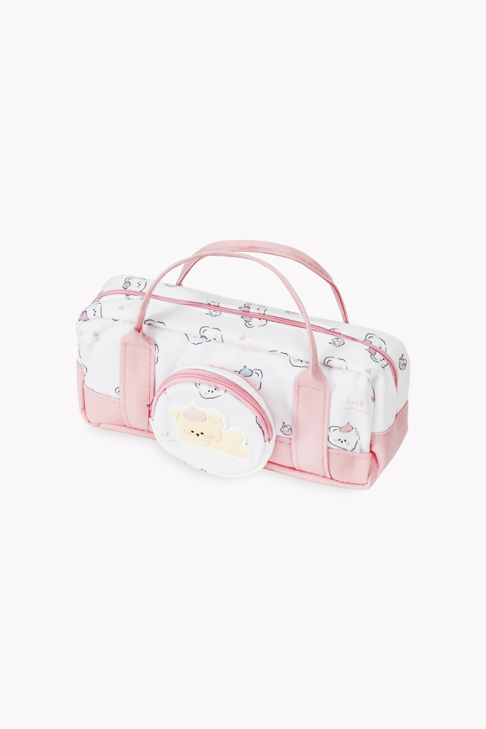 FAUC910037160000-Pink جامدادی فانتزی طرح خرسی F9100371 - Image 1